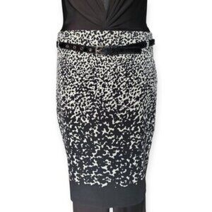 Rickis Black  White Midi Skirt Size 16